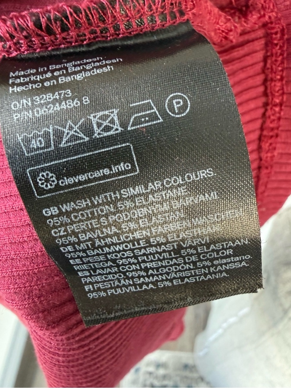 H&M Ribbed Short-Sleeve Tee - Picture 4 of 4